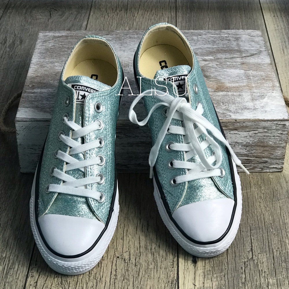 Converse Adult Vulc Ctas OX Glitter Light Blue W - Picture 3 of 7